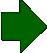 Gif animado de una flecha verde girando sobre su propio eje
